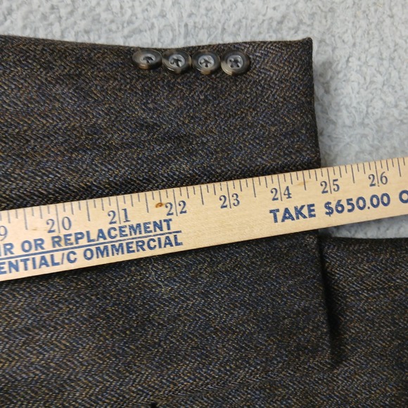 Austins Big & Tall Men's 52R Brown 100% Wool Blazer Sport Coat Canada - Picture 9 of 10